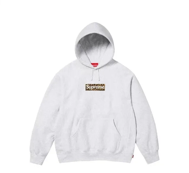 S XL M L HOODED BOX LOGO SWEAT Shanghai Grey 0827